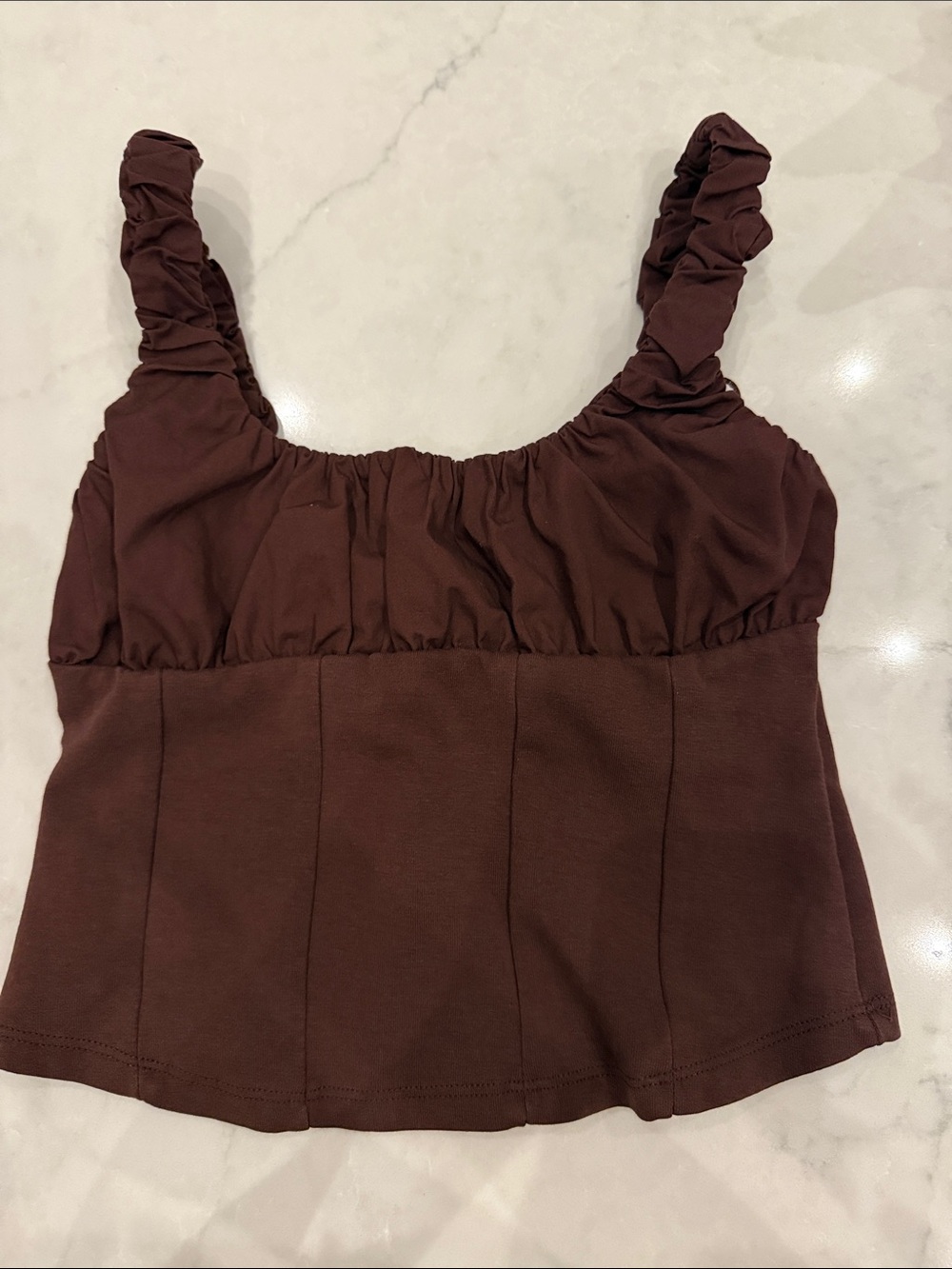 Zara Medium Tank Top Brown
